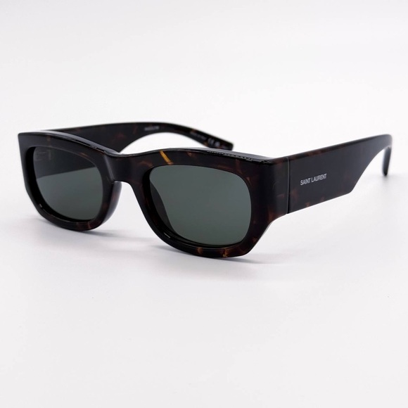 NEW SAINT LAURENT SL 713 002 SQUARE HAVANA GREY WOMEN SL713 002 SUNGLASSES main image 6